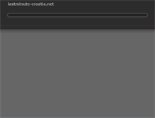 Tablet Screenshot of lastminute-croatia.net